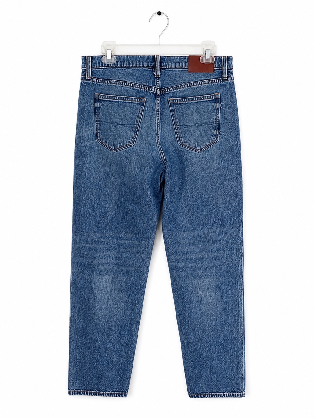 Lucky Brand Drew Mom Jean High Rise Ankle Fit Women's 8/29 Blue Distressed Denim - Picture 2 of 8